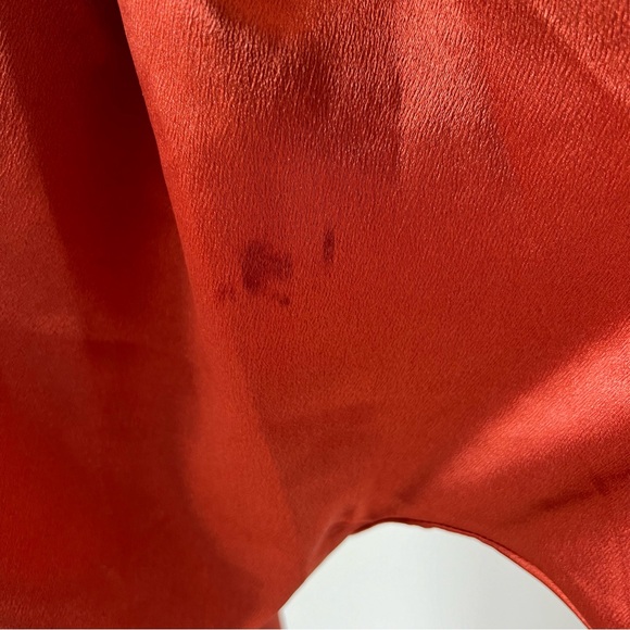 PRETTY LITTLE THING Rust Colored Satin One Shoulder Midi Dress—SZ. 4 - Picture 17 of 17